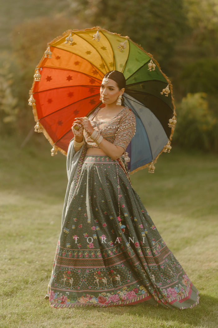 Ramneek Sodhi In Our Custom Sheesham Auroni Gul Saadat Lehenga Set