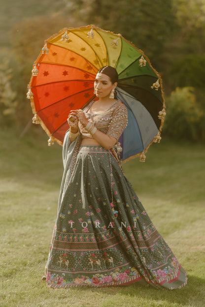 Ramneek Sodhi In Our Custom Sheesham Auroni Gul Saadat Lehenga Set