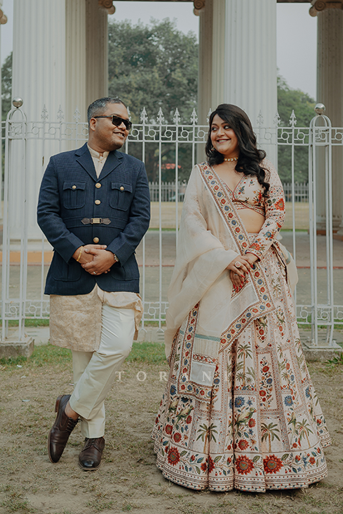 Shruti Menon In Our Custom Badami Tarini Lehenga Set