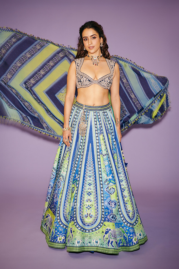 Sanya Malhotra in Our Custom Varnaabha Ranjini Lehenga Set