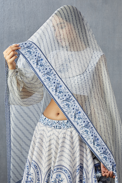 Neeli Gauraiya Poulami Lehenga Set