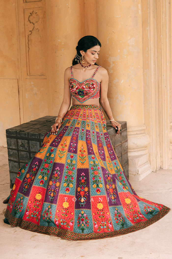 Tuisha Trehan in our Dil Rang Javeri Arsia Lehenga Set