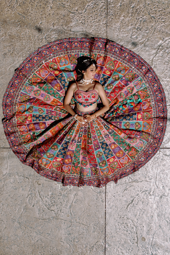 Aishwarya Lande in our Custom Dil Rang Nalini Lehenga Set