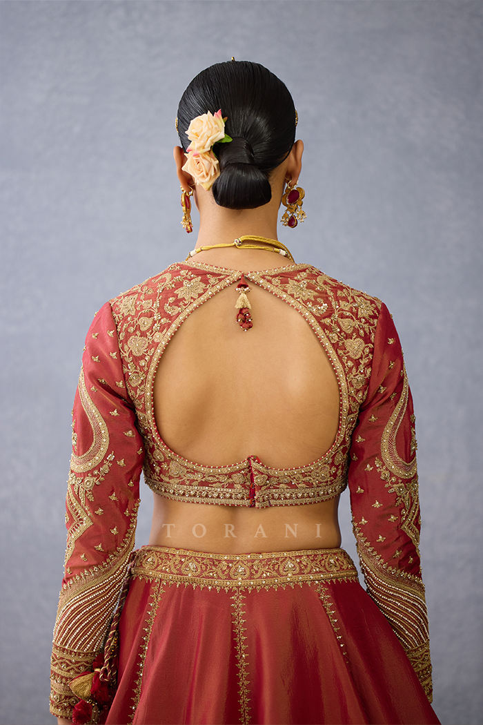 Gerua Color Gerua Subhi Lehenga Set – Torani India