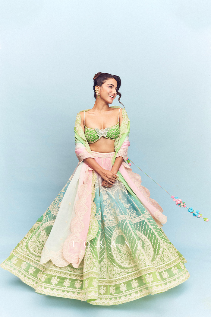 Wamiqa Gabbi in Our Custom Prakriti Ayra Lehenga Set