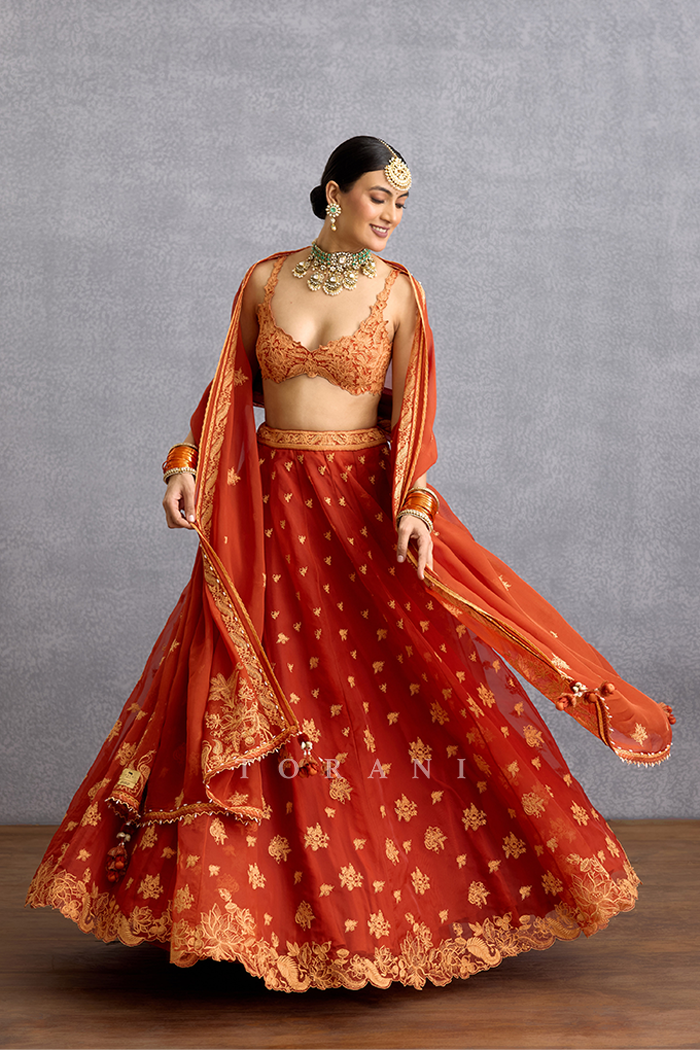 Kunkumi Avani Lehenga Set
