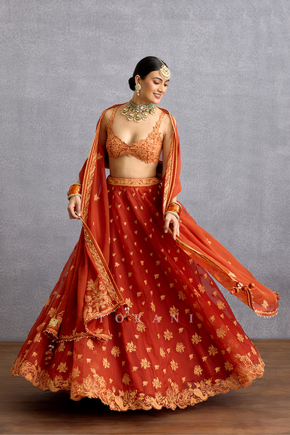 Kunkumi Avani Lehenga Set
