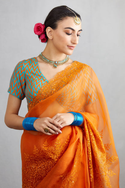 Santree Yuvani Saree in Organza