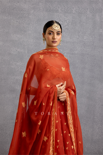Kunkumi Avani Lehenga Set