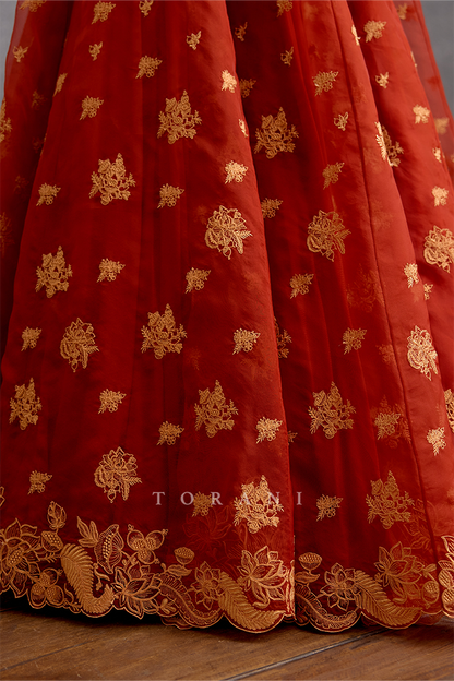 Kunkumi Avani Lehenga Set