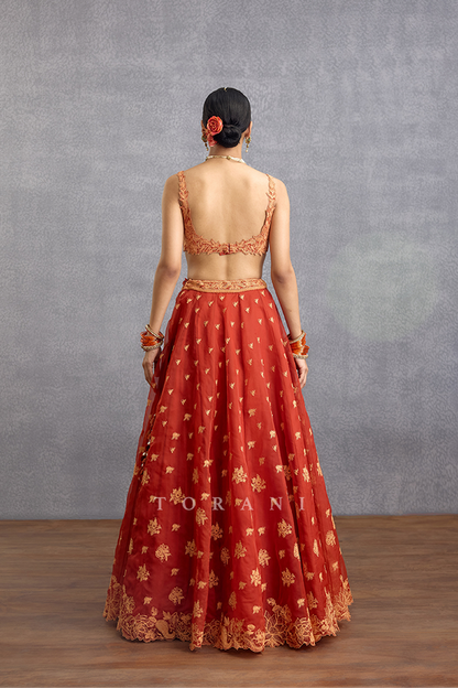 Kunkumi Avani Lehenga Set