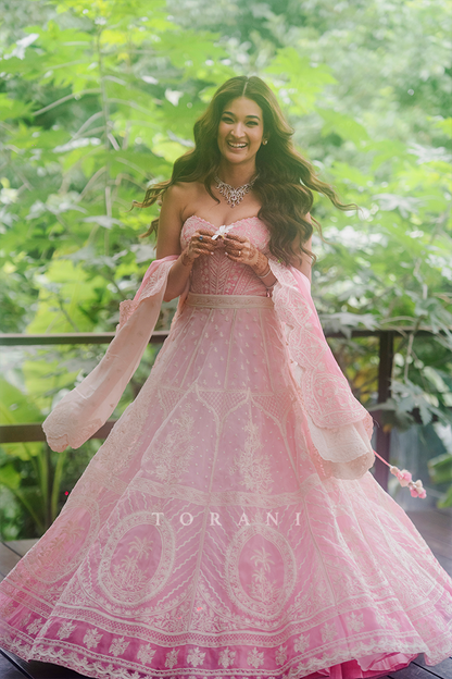 Shruti Bhargava in our Gulaban Ayra Lehenga Set