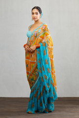 printed chiffon sarees by Torani Inida