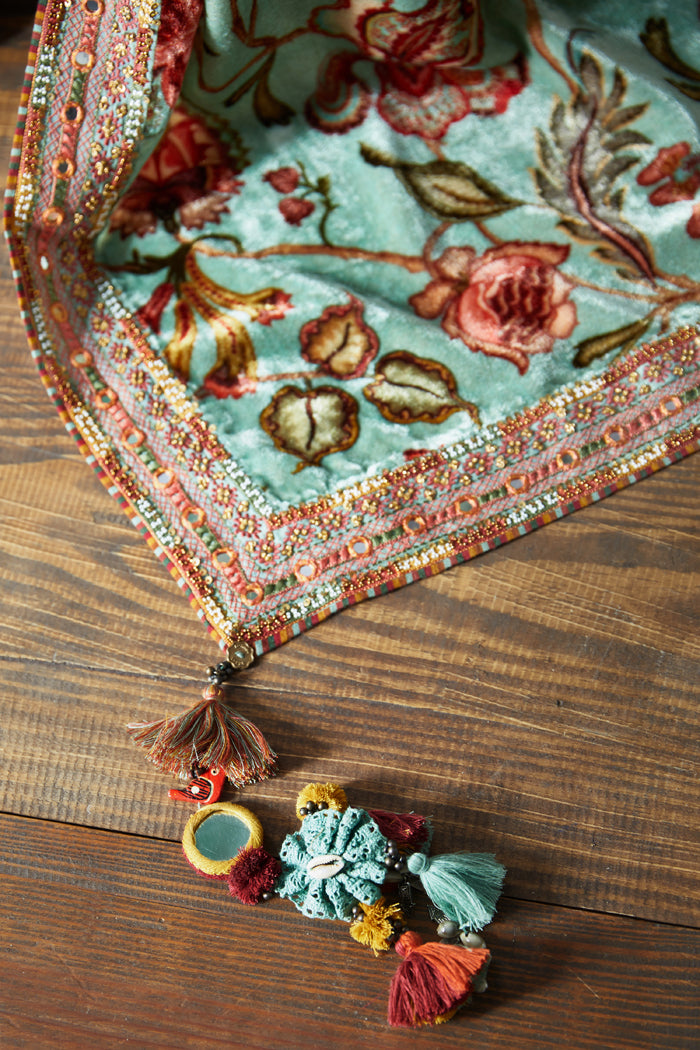 Champa Makhmal Pallu Sheesha Revathi Saree