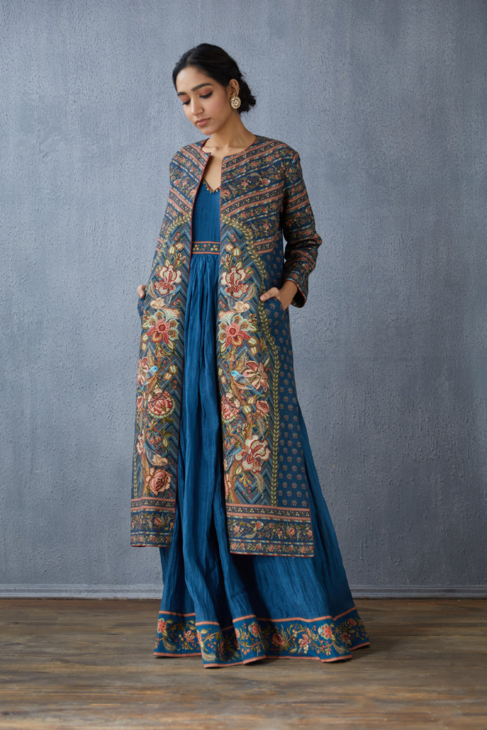 Neelam Dhuni Jacquard Jacket