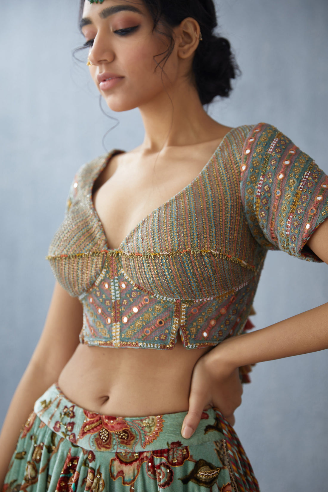 Champa Nikhat Lehenga Set