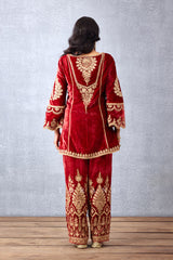 Weddingwear Red Kurta set by Torani India