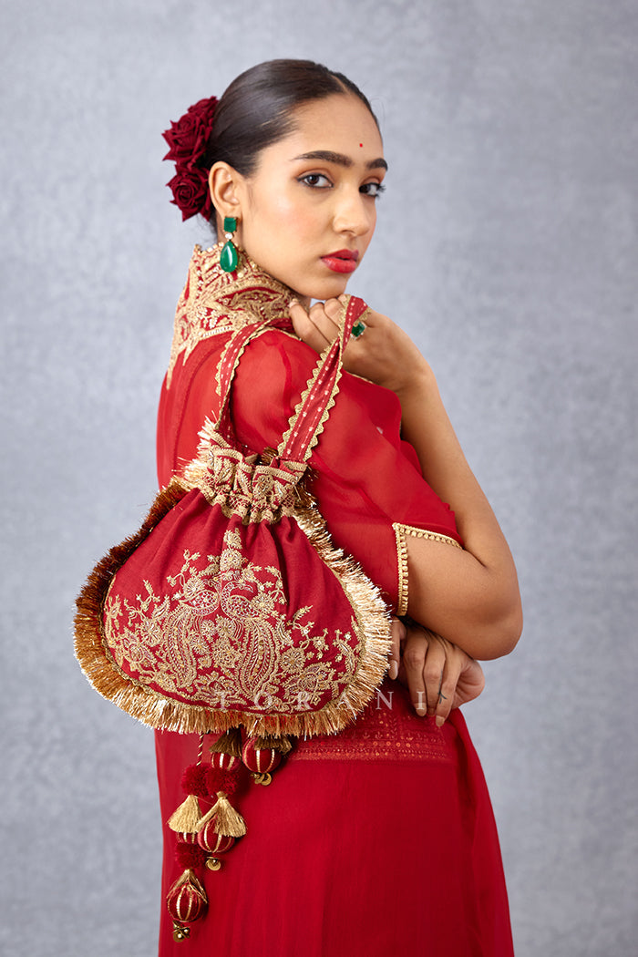 SALE - Sindoori Nilofer Potli