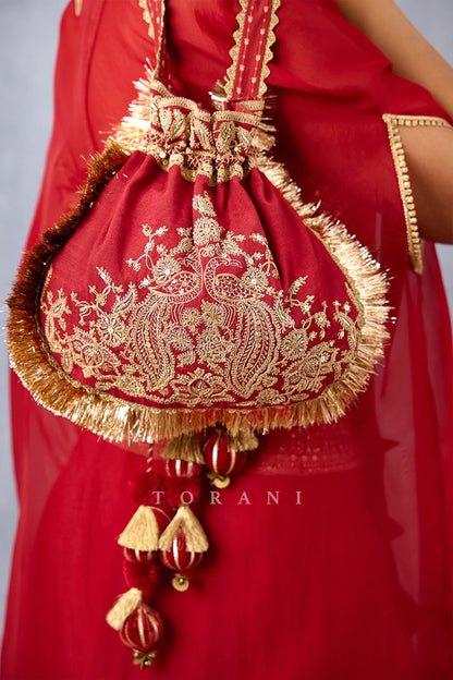 SALE - Sindoori Nilofer Potli