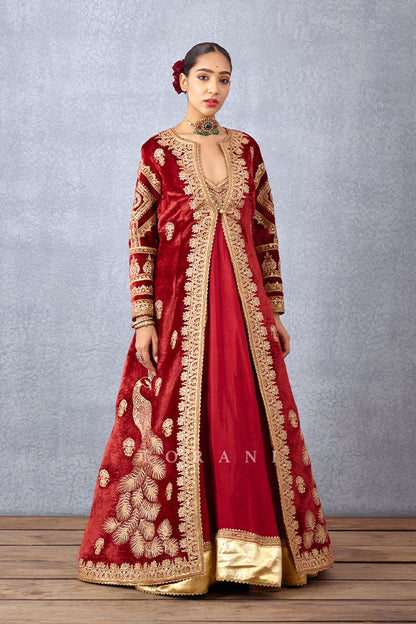 Sindoori Rabia Makhmal Jacket