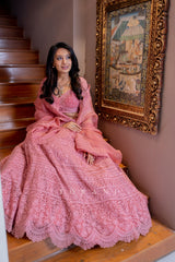 Chandni Shah in our Custom Gulaab Lehenga Set