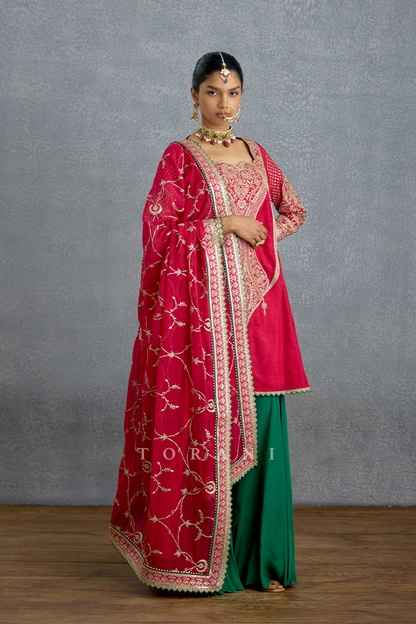 Dilkash Zamrud Sharara Set