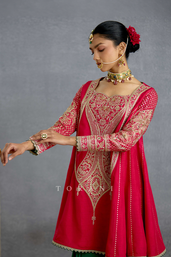 Dilkash Zamrud Sharara Set