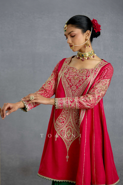 Dilkash Zamrud Sharara Set