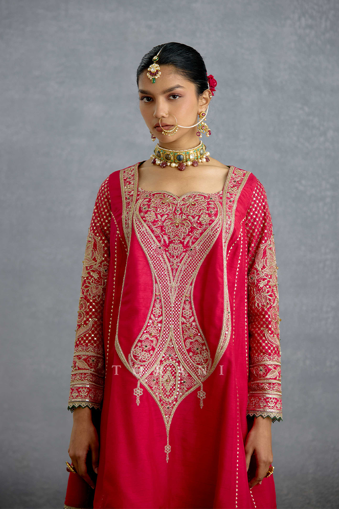 Dilkash Zamrud Sharara Set
