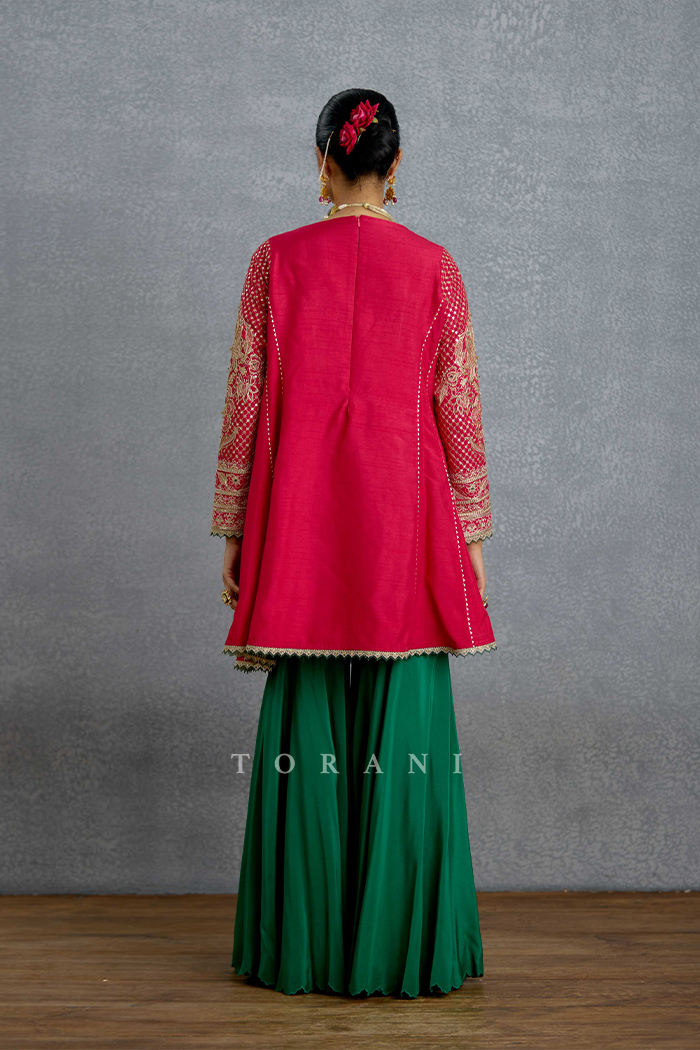Dilkash Zamrud Sharara Set