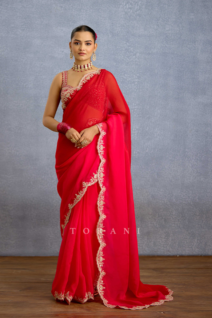 Malka Aab-e-Gulaab Ombre Saree