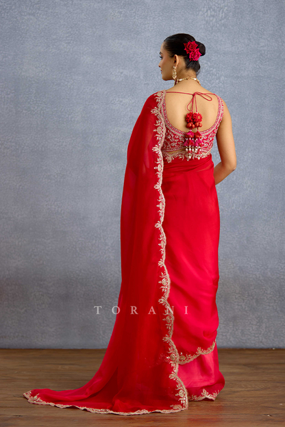 Malka Aab-e-Gulaab Ombre Saree