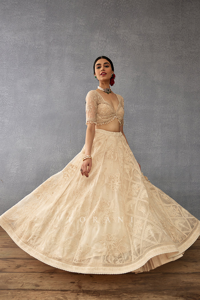 SALE - Mradu Pankhuri Lehenga &amp; Blouse