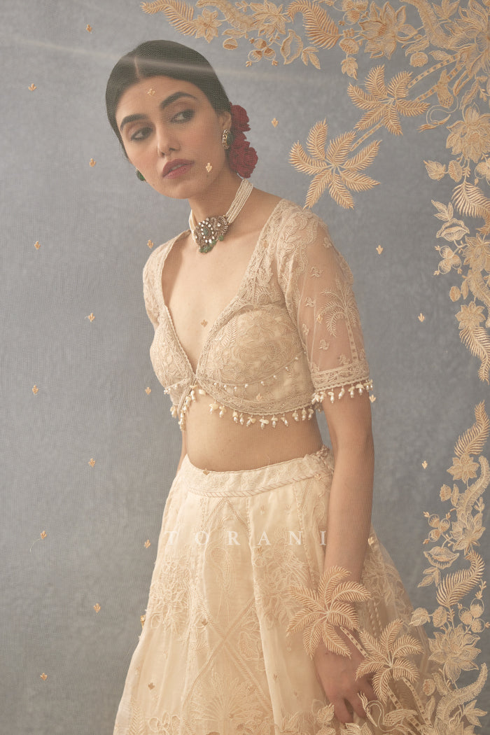 SALE - Mradu Pankhuri Lehenga &amp; Blouse