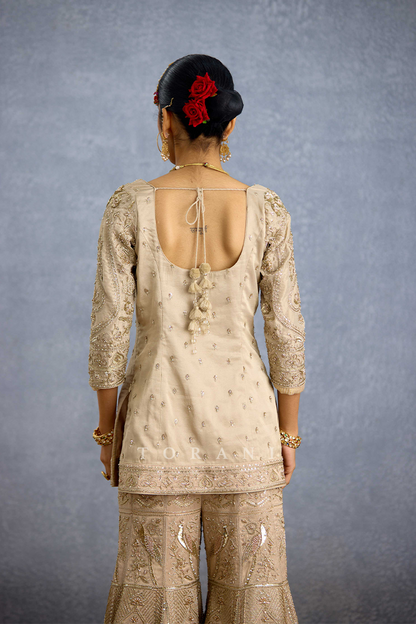 Zard Noor Malka Gharara Set