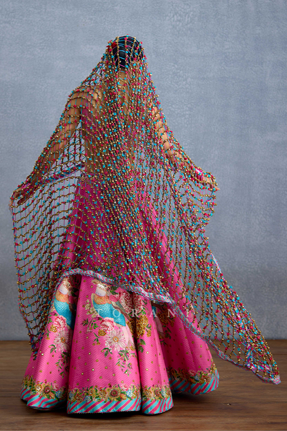 Rang Jhilmil Gulnaar Heirloom Jaal Odhni