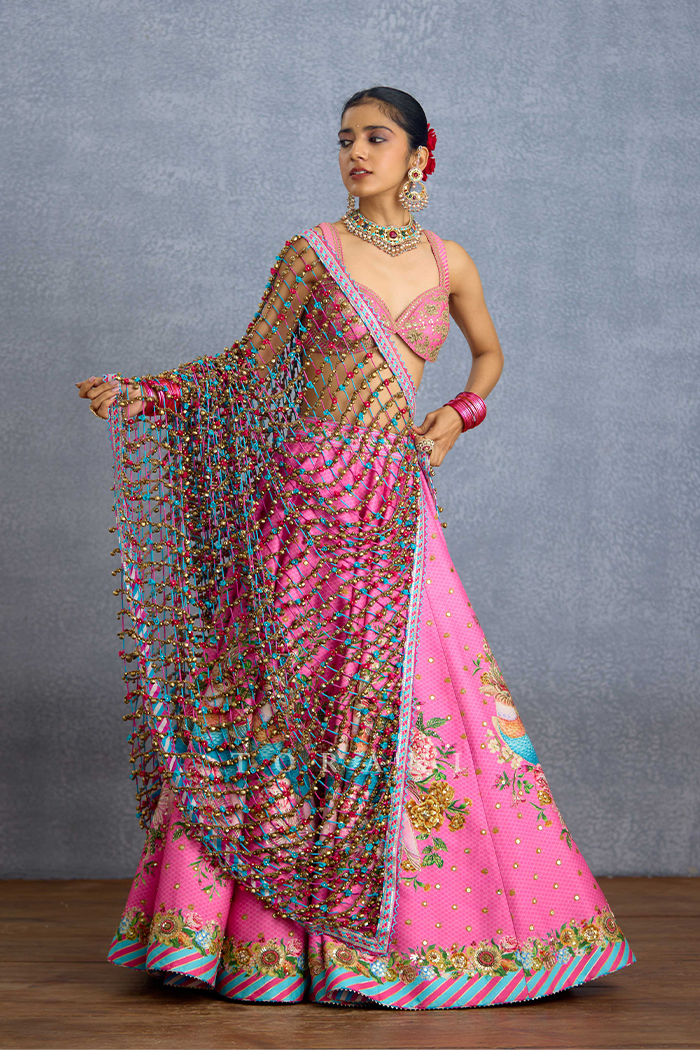 Rang Jhilmil Gulnaar Heirloom Jaal Odhni