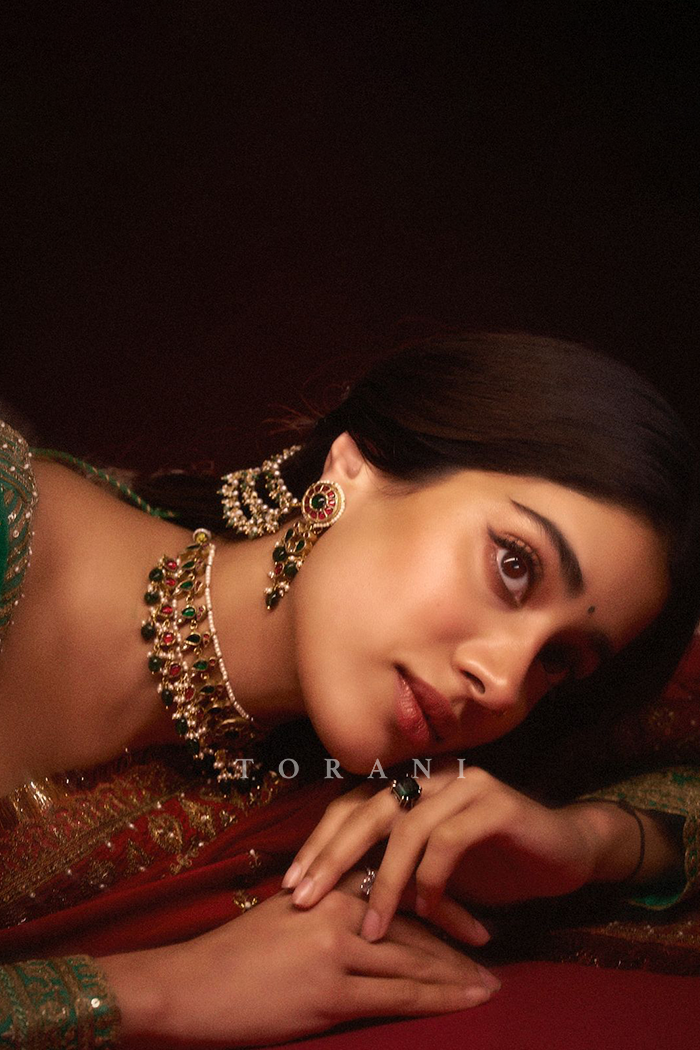 Janhvi Kapoor in our Saroja Ramani Saree Set
