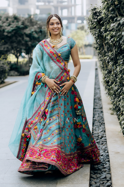 Dhvani Kanungo In Our Dil Nawaz Mahasti Zarqa Lehenga Set