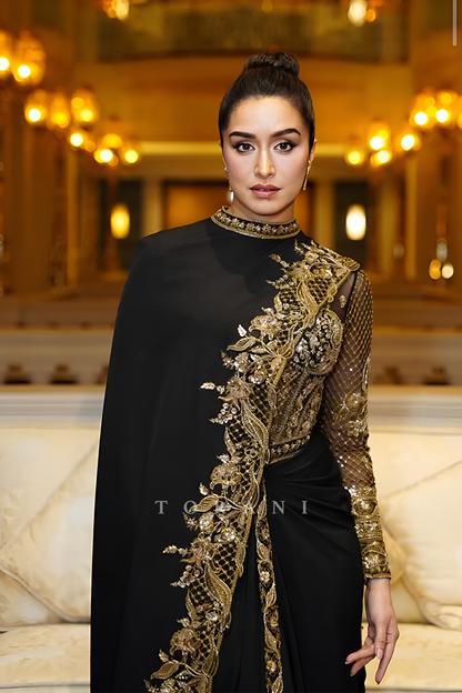 Shraddha Kapoor in our Siyaahi Aadhira Corset Set