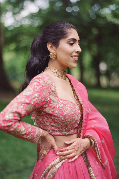 Galaxy Gill in our Custom Rang Rani Lehenga Set