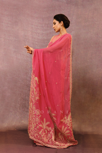 Sobhita Dhulipala in Our Rani Damini Saree Set