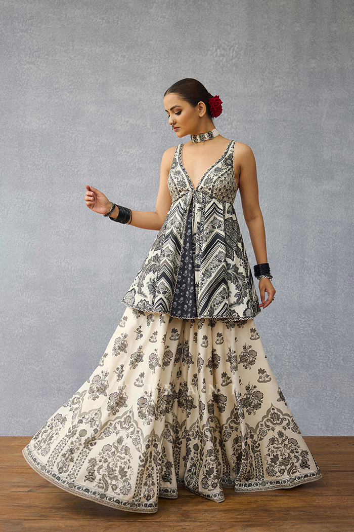 Kalamkari Charu Sharara Set