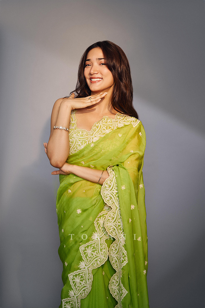 Medha Shankr in our Angoori Nitya Ziya Saree Set