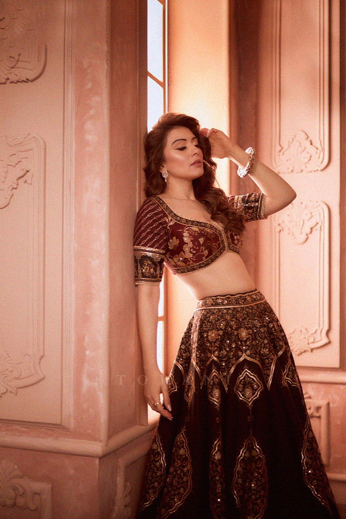 Hansika In Our Gulghast Mahnaz Lehenga Set