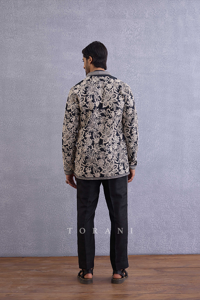 Kalamkari Dheer Bomber Jacket Set