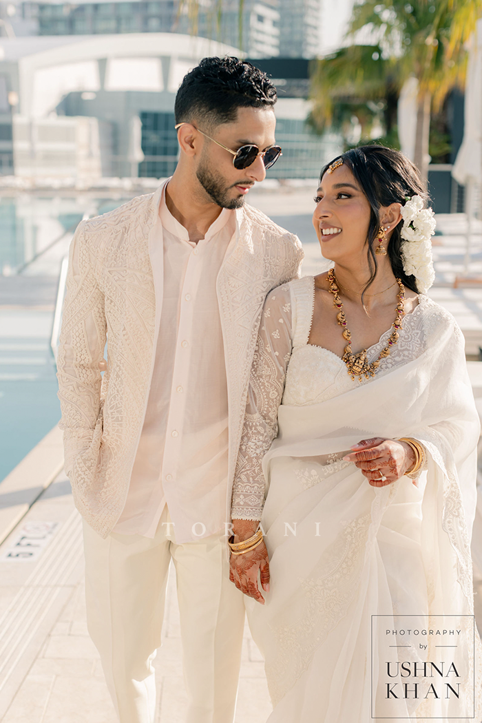 Hayley Sheth in our Swetah Yuvani Ramani Saree Set