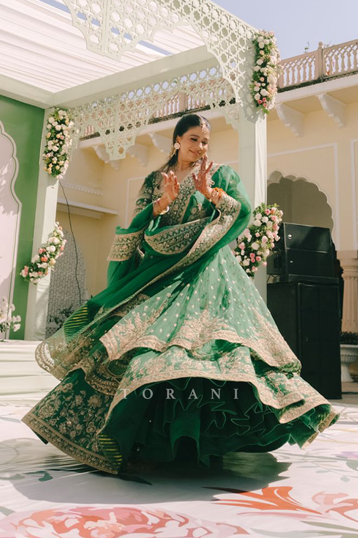 Anubha Singh In Our Custom Mayuri Raazi Anarkali Set