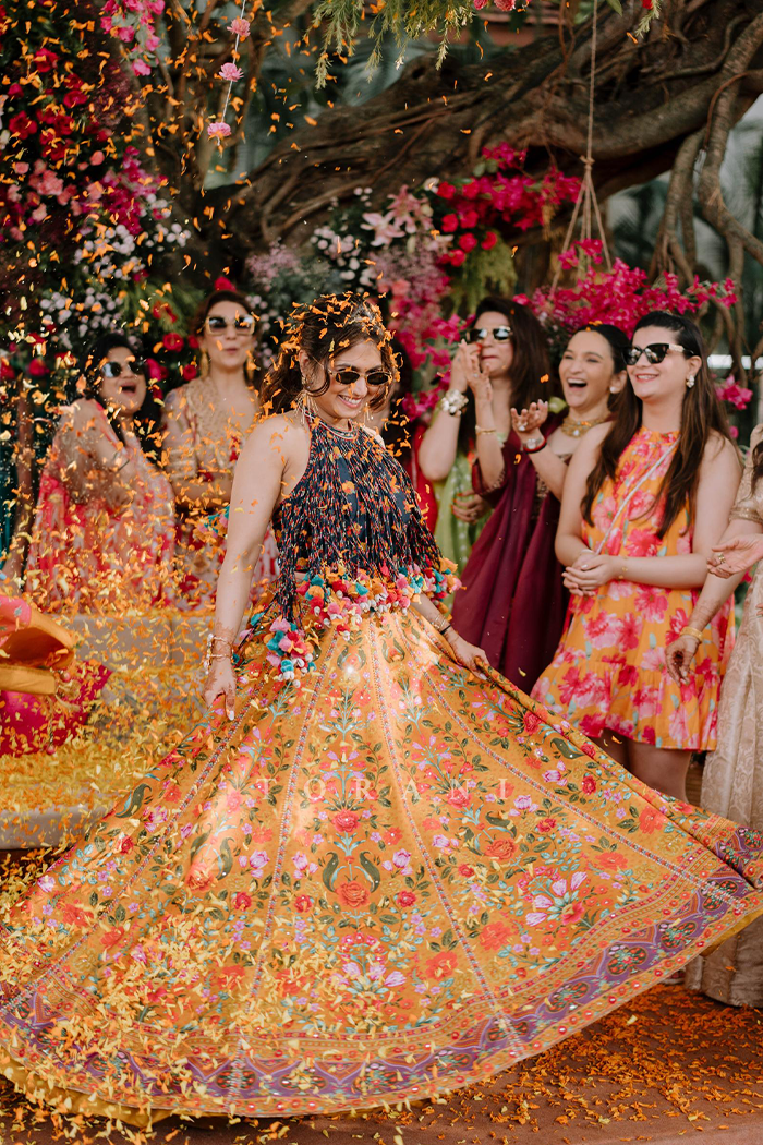 Anisha Mahajan in our Dil-Seher Jharonka Lehenga Set