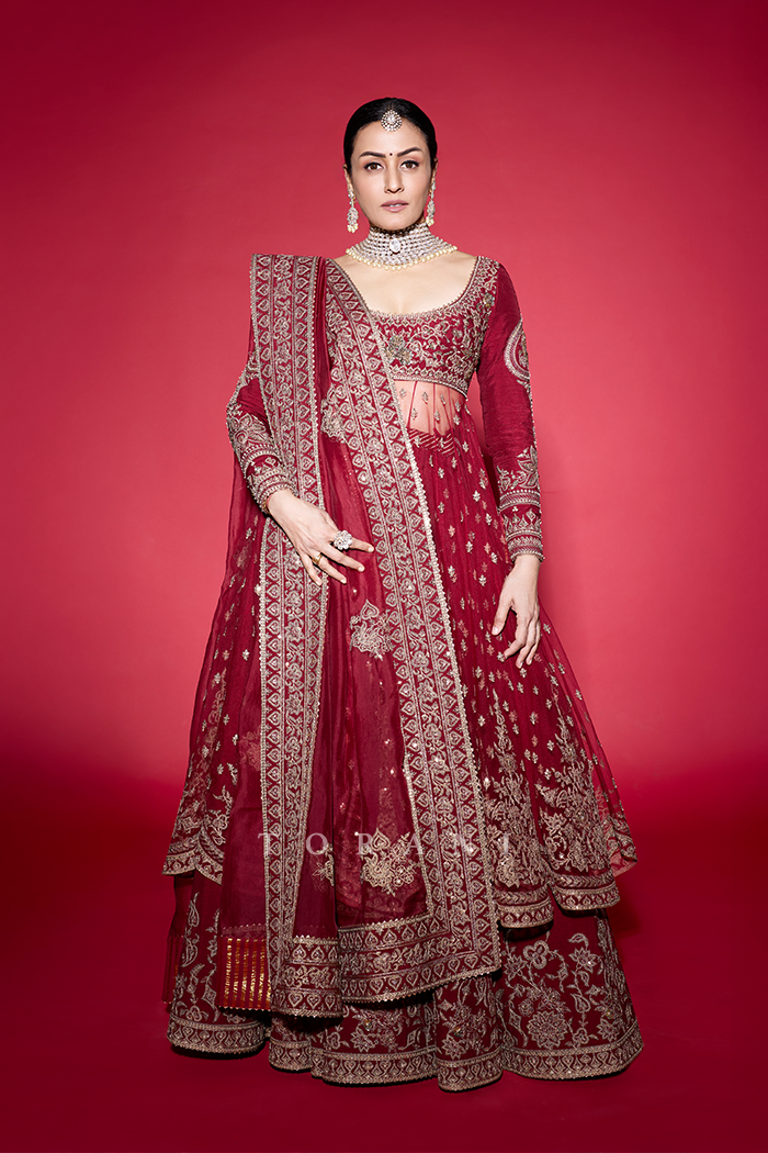 Namrata Shirodkar In Our Shamse Raazi Anarkali Set